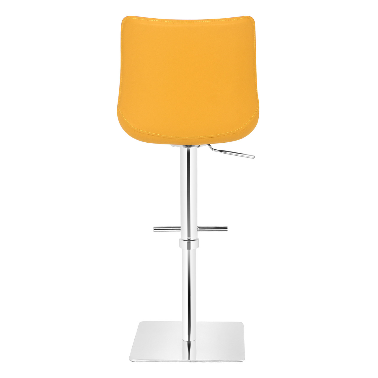 Magnifico Real Leather Bar Stool Mustard Yellow