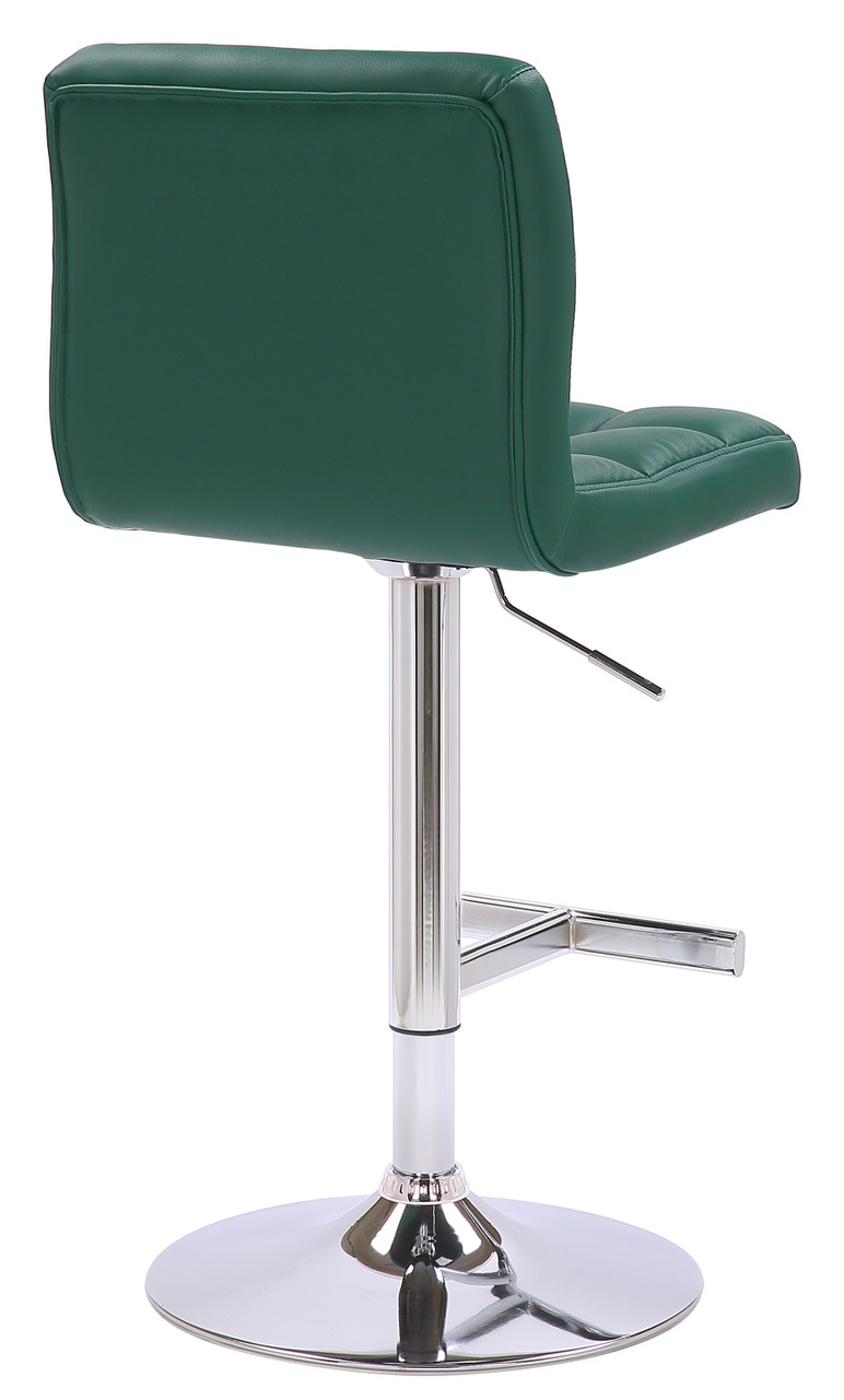 green adjustable bar stool