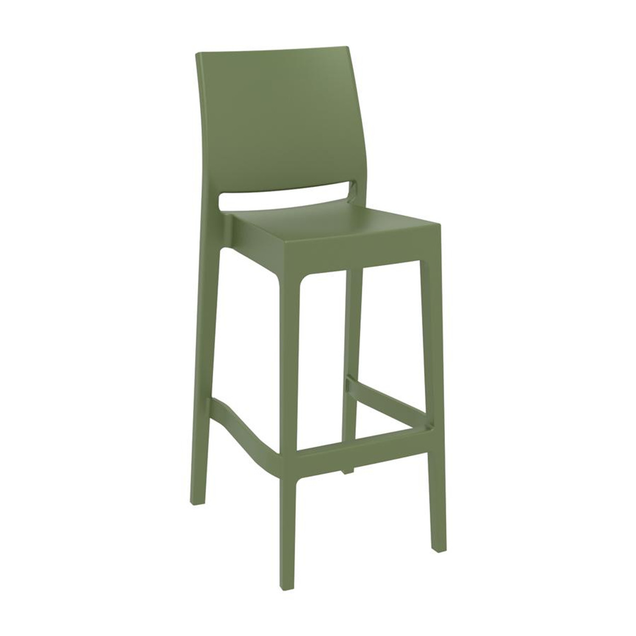 Maya 75 Bar Stool Olive Green Simply Bar Stools