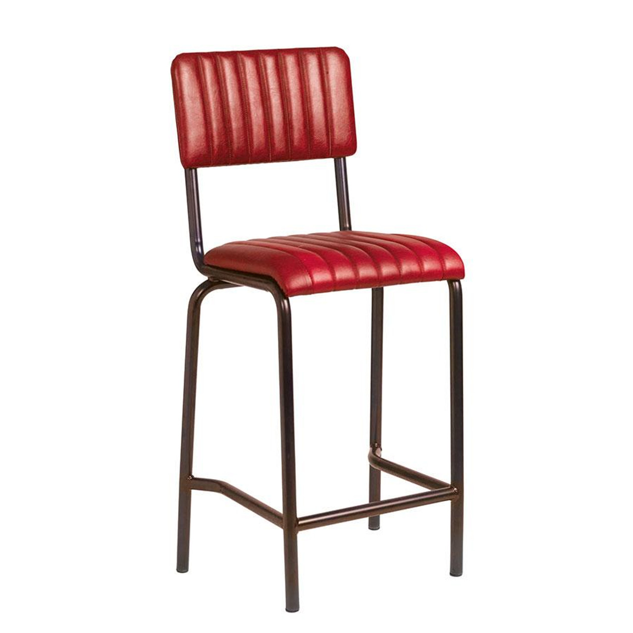 Core Mid Bar Stool Vintage Red - Simply Bar Stools