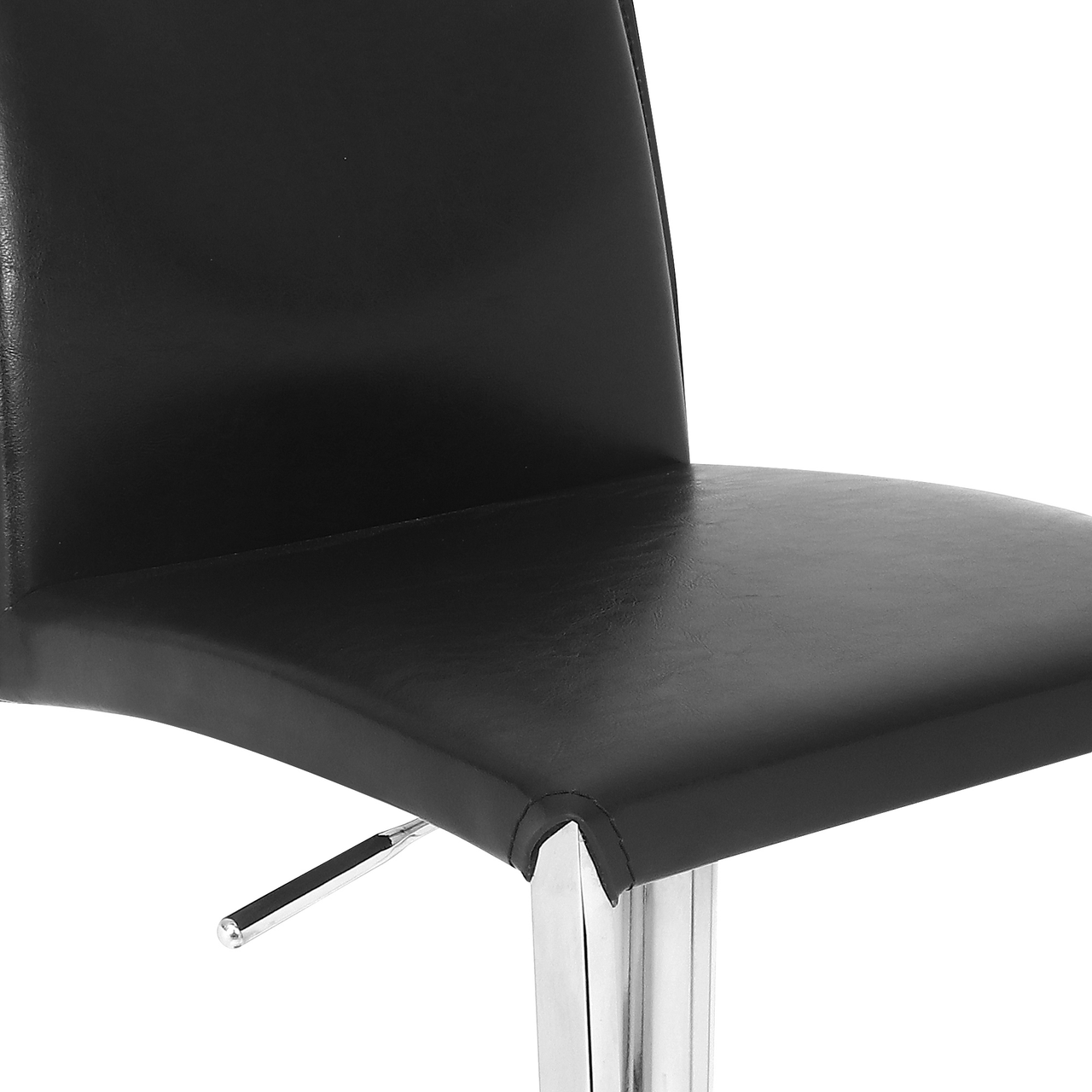 Eccellente Real Leather Bar Stool Black