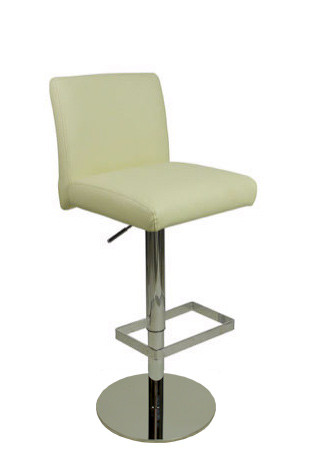 Deluxe Snella Leather Bar Stool Cream Kitchen Bar Stools Simply Bar