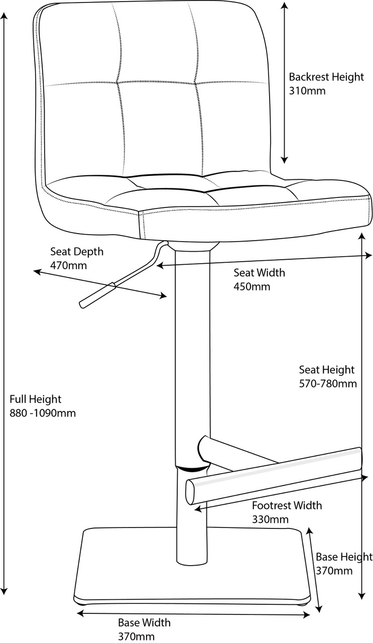 Deluxe Allegro Kitchen Brushed Bar Stool White Kitchen Bar Stools