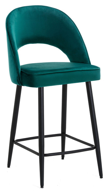 Chelsea Velvet Sage Green Kitchen Bar Stool
