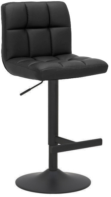 Allegro Bar Stool Black with Black Frame