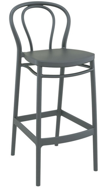 Victor Bar Stool 75 Dark Grey