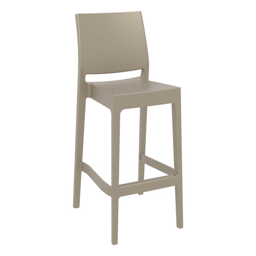 Maya 75 Bar Stool Taupe Maya 75 Bar Stool Taupe