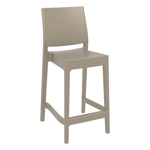 Maya 65 Bar Stool Dark Taupe Maya 65 Bar Stool Dark Taupe