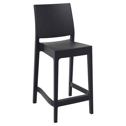 Maya 65 Bar Stool Black Maya 65 Bar Stool Black