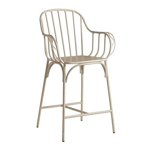Denver Bar Stool Mid Height Retro White Denver Bar Stool Mid Height Retro White