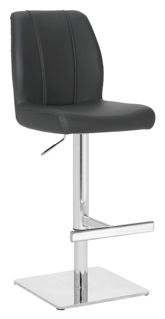 Ravenna Signature Real Leather Bar Stool Charcoal Grey
