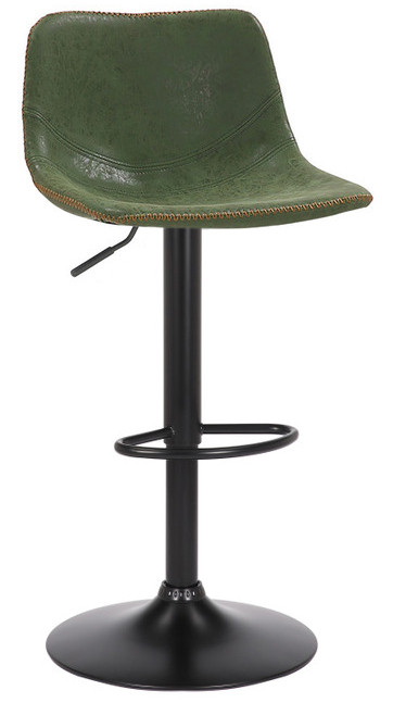 Antico Bar Stool SageGreen with Black Frame