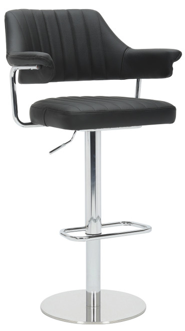 Concorde Signature Real Leather Bar Stool Black