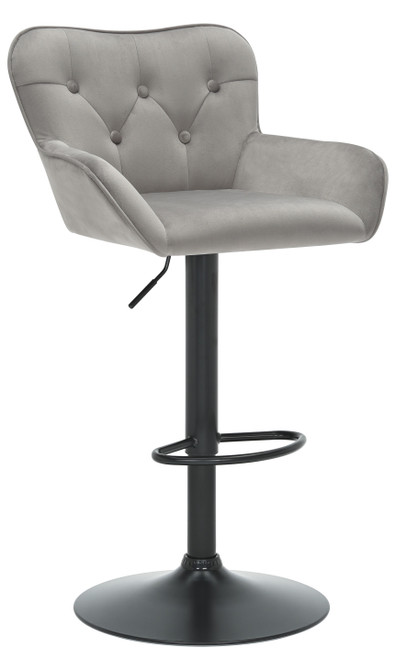 Varenna Bar Stool Grey with Black Frame