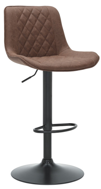 Torino Bar Stool Brown with Black Frame
