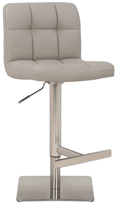 Deluxe Allegro Brushed Bar Stool Grey Deluxe Allegro Brushed Bar Stool Grey