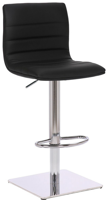 Deluxe Aldo Bar Stool Black Square Base Deluxe Aldo Bar Stool Black Square Base