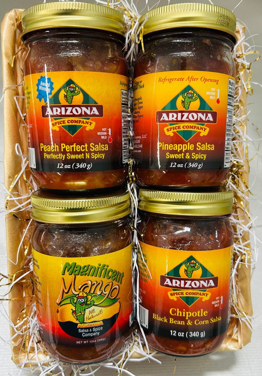 Ari Sauvignon 他3本セット Arizona Sunset Salsa Quartet Gift Basket - Arizona Salsa and Spice