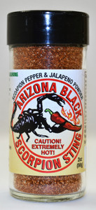 The Perfect Mix Heat and Flavor come together in our Black  Scorpion Seasoning Mix.   Great Rub or Seasoning to heat things up!