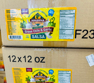 Roasted Green Chile and Garlic Salsa Cases