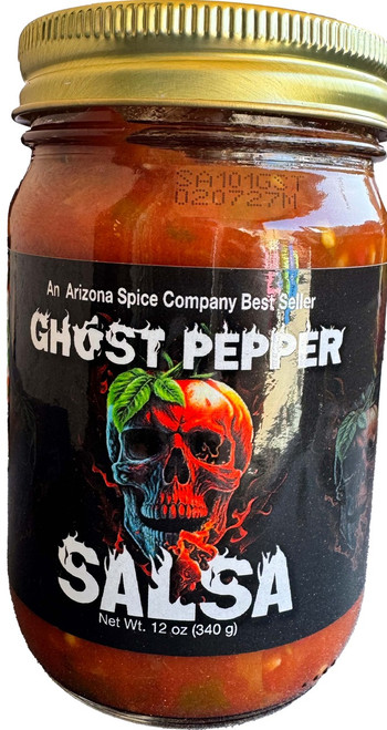 The kind of heat with flavor mixture that will keep you coming back for more.  You will taste the flavor of the 11 different kinds of peppers that make up this Ghost Pepper Smokey salsa. 