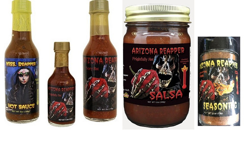 It's all about the flavor in this special 5 pack.  Sure to please that person who likes the heat!  All natural award winning products.  Honey Sweet and Spicy to extremely hot.  A nice mix.