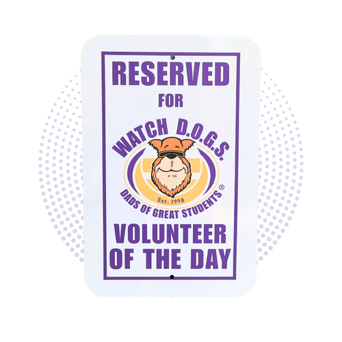 WATCH D.O.G.S.® Parking Sign - White
