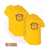 [KIT] Uniform Single Color Soft Style T-Shirt - Yellow  10 Pack