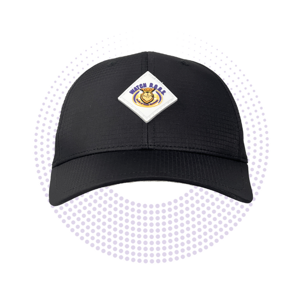 WATCH D.O.G.S.® Official Black Ball Cap with Rubber Molded Logo Crest