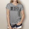 I Ride to Burn Off the Crazy - Short Sleeve T-Shirt (More Color Choices)