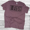 I Fish to Burn Off the Crazy - Short Sleeve T-Shirt (More Color Choices)