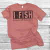 I Fish to Burn Off the Crazy - Short Sleeve T-Shirt (More Color Choices)