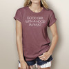 Good Girl With A Hood Playlist - Woman's Short Sleeve T-Shirt (More Color Choices)