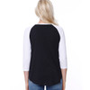 Let Me Roam - Womans Long-Sleeve Raglan Black with White Sleeves