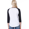 Baseball Mom - Womans Long-Sleeve Raglan White with Black Sleeves