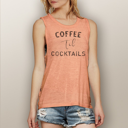 Coffee Til Cocktails - Muscle Tank (More Color Choices)