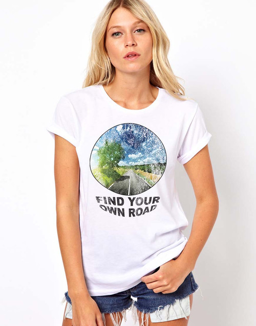 Find Your Own Road - Woman's Short Sleeve T-Shirt (more color choices)