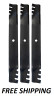 Spartan 54" Eliminator Mulching Blades 3PK