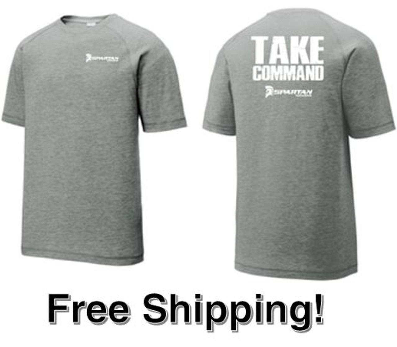 Spartan Take Command T-Shirt - Gray