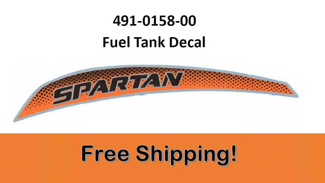 Spartan KG Stand-on Fuel Tank Decal - Left Side