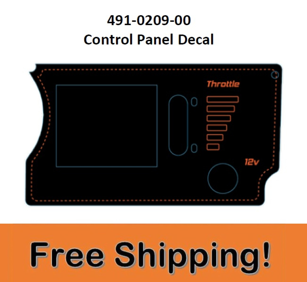 Spartan KGZ Control Panel Decal