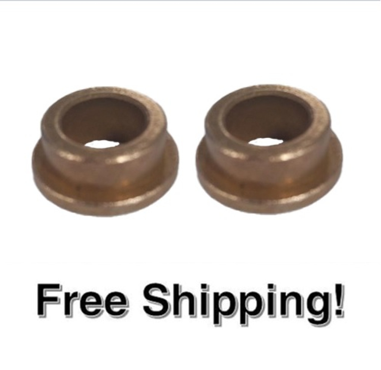 Set of 2 Flange Bushings 1/2" ID X 3/4" OD X 3/8" Length