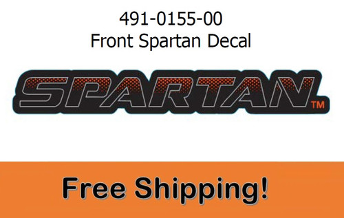 Spartan KG Stand-on Front Decal