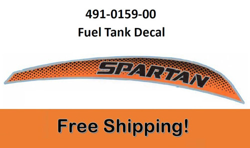 Spartan KG Stand-on Fuel Tank Decal - Right Side