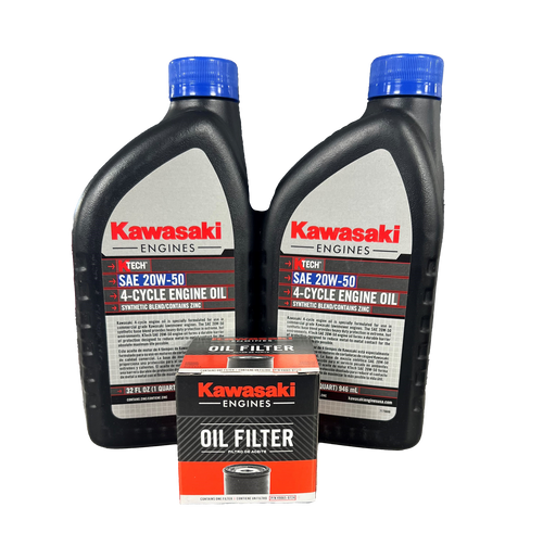 Kawasaki 20W50 Oil Change Kit - Free Shipping!