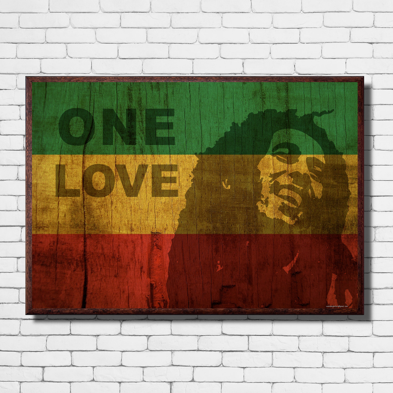 Wall Art Print Bob Marley Portrait, Gifts & Merchandise