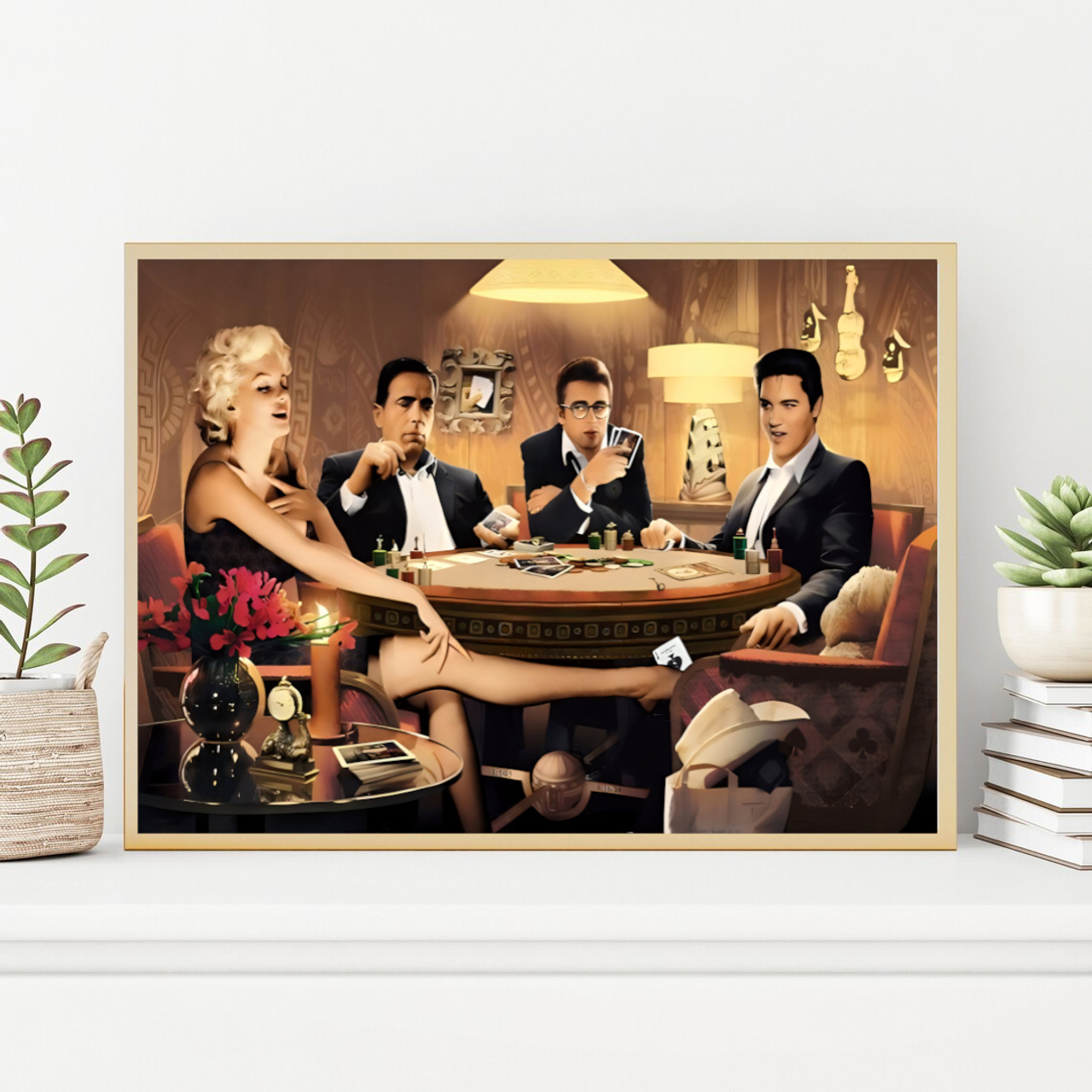 Marilyn Monroe Elvis Presley James Dean Humphrey Bogart