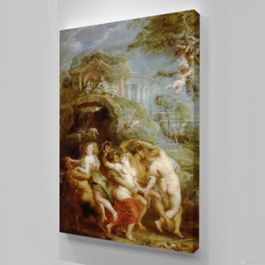Bacchanal a scene with nymphs and satyrs by Peter Paul Rubens Bacchanal a scene with nymphs and satyrs by Peter Paul Rubens