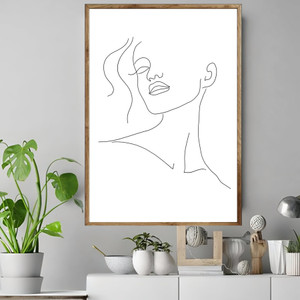 Minimal woman face line art Minimal woman face line art