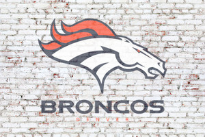 Denver Broncos on brick wall Denver Broncos on brick wall